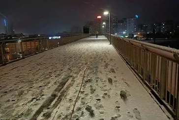 İstanbul’da kar yağışı başladı!