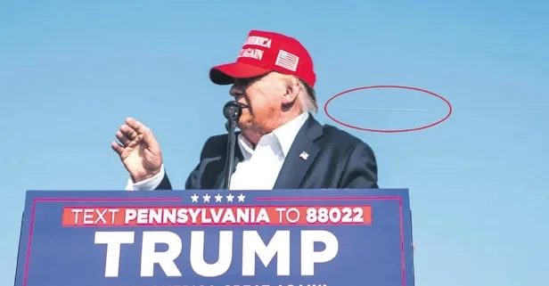 Donald Trump'ı hedef alan kurşun objektife böyle yansıdı!