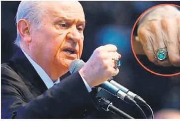 MHP Lideri Devlet Bahçeli'nin yüzüğündeki mesaj ne?