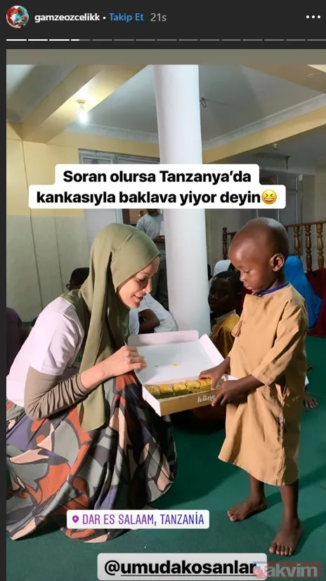 Gamze Özçelik'in paylaşımına beğeni yağmuru: Soran olursa Tanzanya'da kankasıyla baklava yiyor deyin - 2