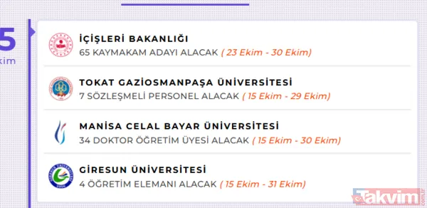 Başvurular bugün başladı: 60-70-80 KPSS puanıyla personel alımı yapılacak! Son başvuru tarihi... - 15