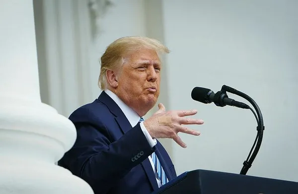 ABD Başkanı Donald Trump Beyaz Saray bahçesine yüzlerce kişiyi topladı!-2