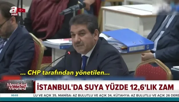AK Parti, CHP'li İBB'nin suya yüzde 35'lik zam talebini yüzde 12.6'ya indirdi!