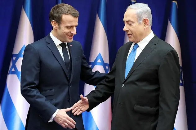 İsrail Başbakanlık Basın Ofisi'nden büyük skandal! Macron'u Putin ile karıştırdılar