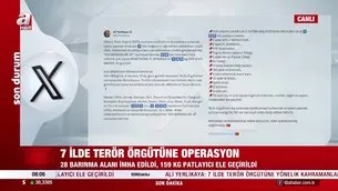 7 ilde terör örgütüne operasyon! İçişleri Bakanı Ali Yerlikaya duyurdu: 159 kg patlayıcı madde ele geçirildi