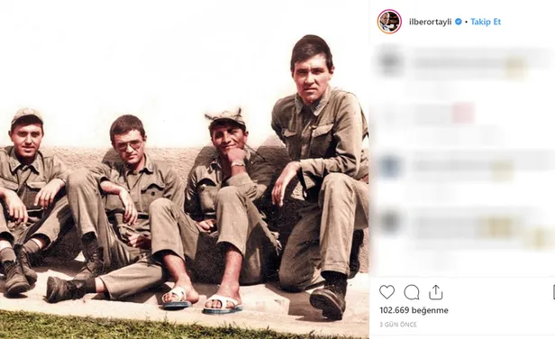 İlber Ortaylı'nın askerlik fotoğrafı sosyal medyayı salladı! O detay dikkatlerden kaçmadı-5