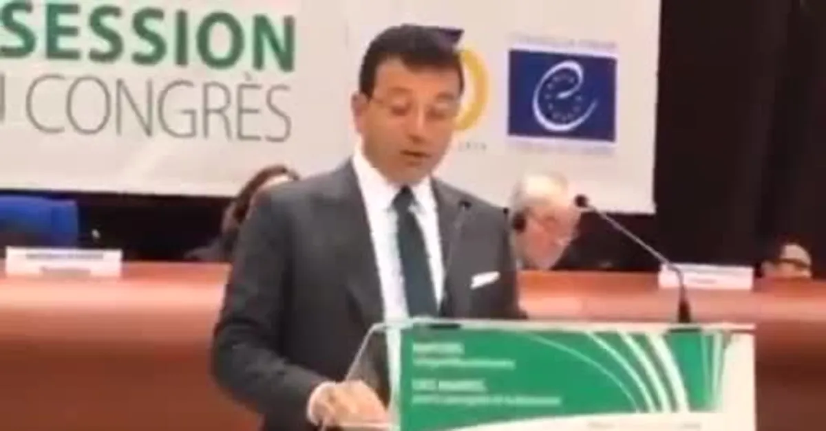 CHP'li Ekrem İmamoğlu Fransa'da HDP'nin sesi oldu!