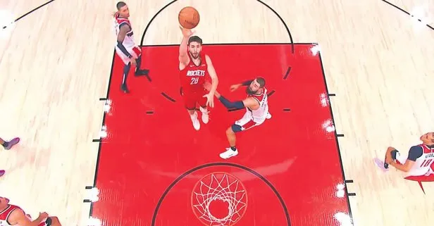 Milli basketbolcu Alperen Şengün maça damga vurdu!