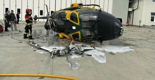 İtalya'da helikopter kazası! Kalkış sırasında...