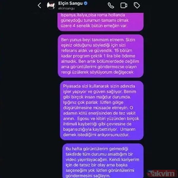 Ceren Yılmaz’dan Elçin Sangu ve sevgilisi hakkında şok iddia! “Beni evimden aldırlar” Yunus Özdiken’den yanıt geldi - 4