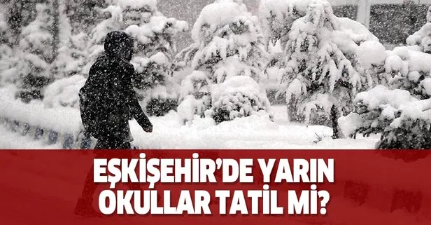 Eskişehir’de yarın okullar tatil mi? 4 Aralık Eskişehir kar tatili için Valilik ve MEB açıklaması geldi mi?
