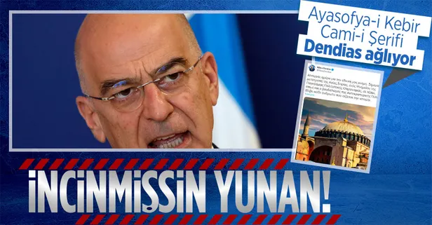Yunanistan Dışişleri Bakanı Nikos Dendias'tan İstanbul'un fethinin 569. yıl dönümünde skandal 'Ayasofya' paylaşımı!