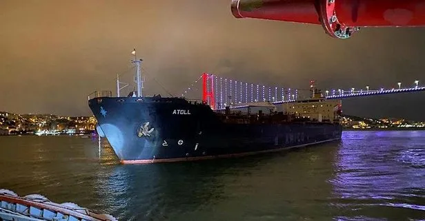 İstanbul Boğazı’nda gece yarısı panik! Dümeni kitlenen gemi metrelerce sürüklendi