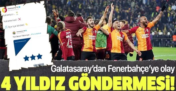 Kadıköy’deki tarihi derbiden sonra Galatasaray’dan Fenerbahçe’ye olay gönderme