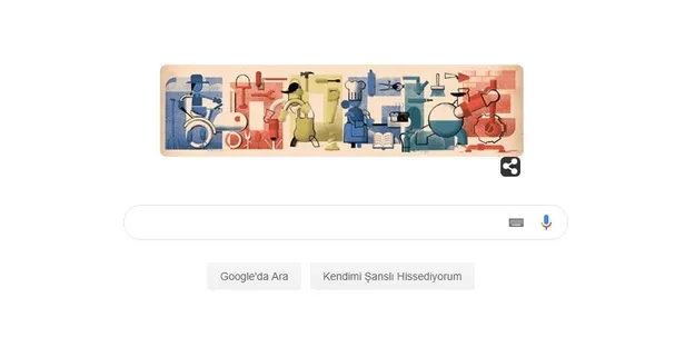 google doodle inda 1 mayis isci bayrami