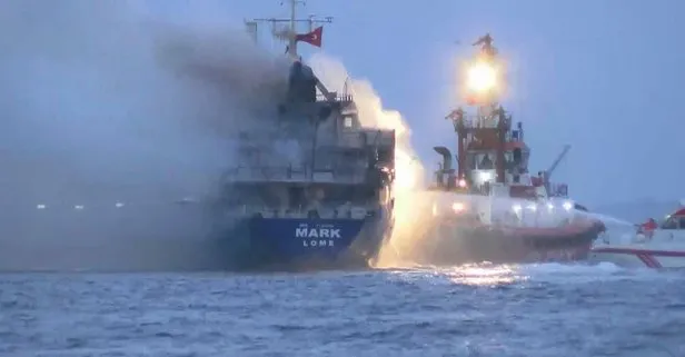 Son dakika: İstanbul Pendik’te yük gemisinde yangın