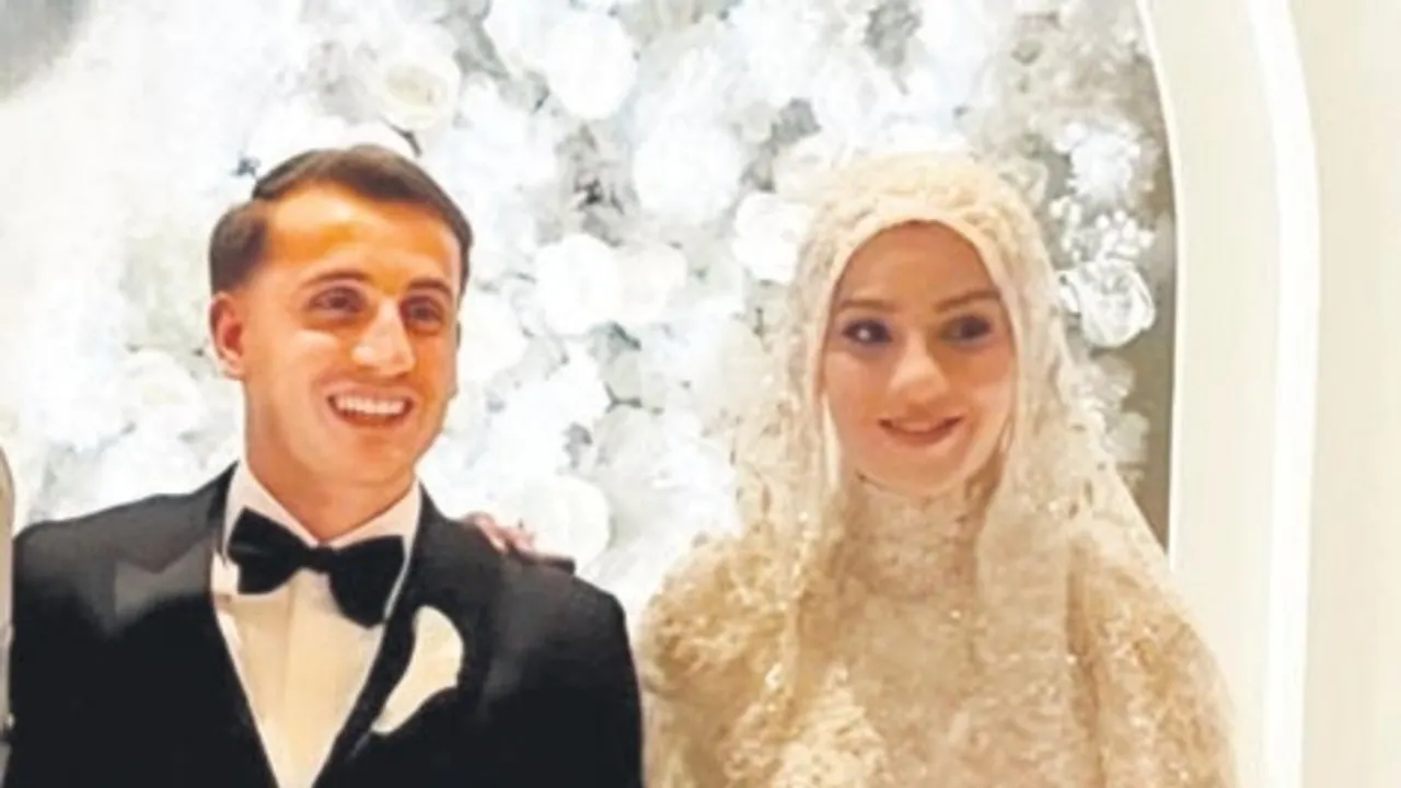 Kerem Aktürkoğlu ile Ceren Azak dünyaevine girdi! Heyecanını gizleyemedi