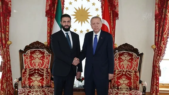 Başkan Erdoğan ile Şara görüştü