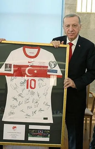 Başkan Recep Tayyip Erdoğan TFF ve Ampute Milli Futbol Takımını kabul etti