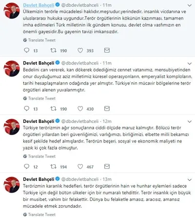 Devlet Bahçeli'den 'Pençe' Harekatı açıklaması: MHP, operasyonu önşartsız desteklemektedir-1