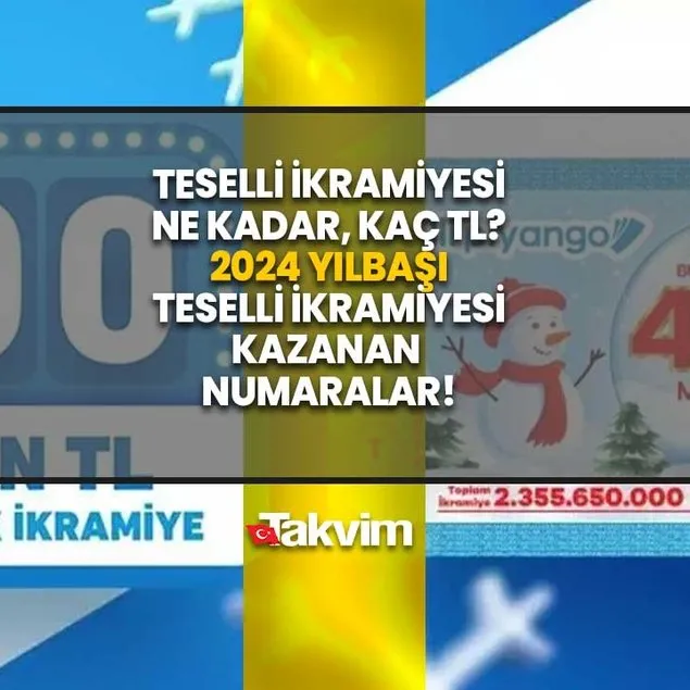 Teselli ikramiyesi ne kadar, kaç TL 2024?