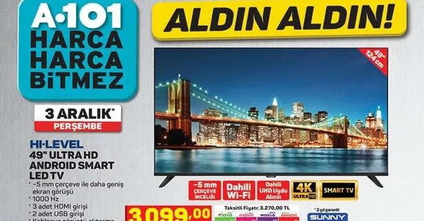 A101 aktüel ürünler 3 Aralık kataloğu! A101 aktüel katalog bu hafta hangi ürünler var?