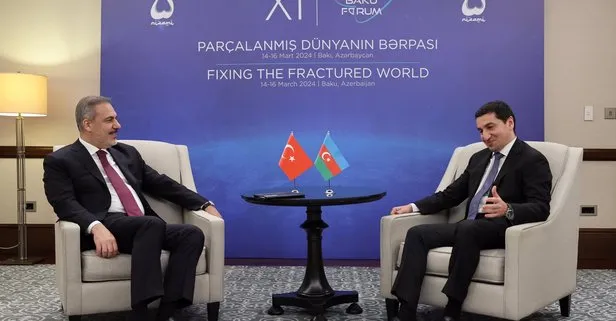 Son dakika: Dışişleri Bakanı Hakan Fidan Azerbaycanlı mevkidaşı ve Azerbaycan Cumhurbaşkanı Yardımcısı Hikmet Hacıyev ile görüştü