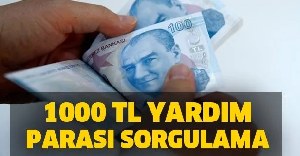 1000 TL yardım parası sorgulama nasıl yapılır?
