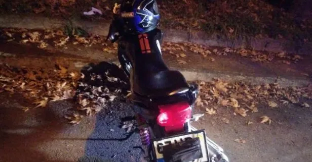 Zonguldak Ereğli’de motosikletin plakasını maskeyle kapatan gençler yakalandı