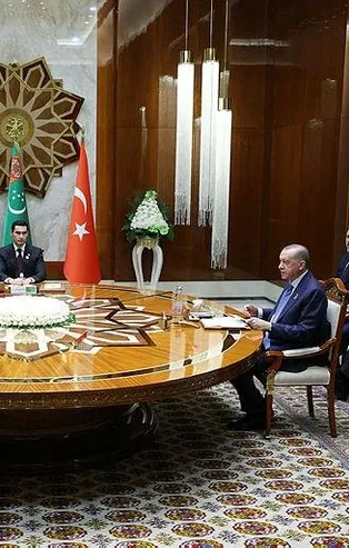 Başkan Erdoğan Türkmenistan'daki Üçlü Zirve sonrası gazetecilerin sorularını yanıtladı! ABD'ye terör tepkisi: "Sabrımız taştı"