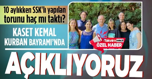 CHP Genel Başkanı Kemal Kılıçdaroğlu’nun 10 aylıkken SSK’lı olan torunu Duru haç mı taktı?