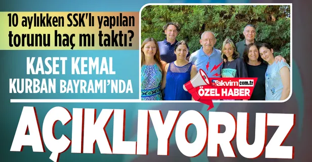CHP Genel Başkanı Kemal Kılıçdaroğlu'nun 10 aylıkken SSK'lı olan torunu Duru haç mı taktı?