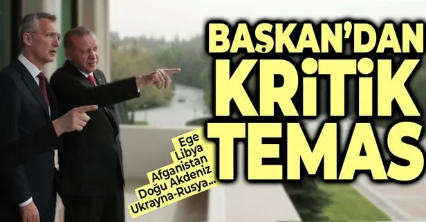 Erdoğan'dan NATO Genel Sekreteri Stoltenberg ile kritik görüşme