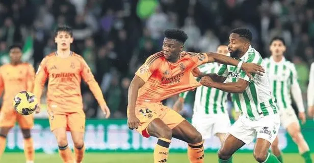 Real Madrid’e Real Betis şoku!