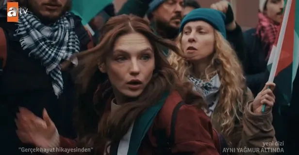 Aynı Yağmur Altında tek yürek: ATV’nin yeni dizisine Gazze sahnesi damga vurdu