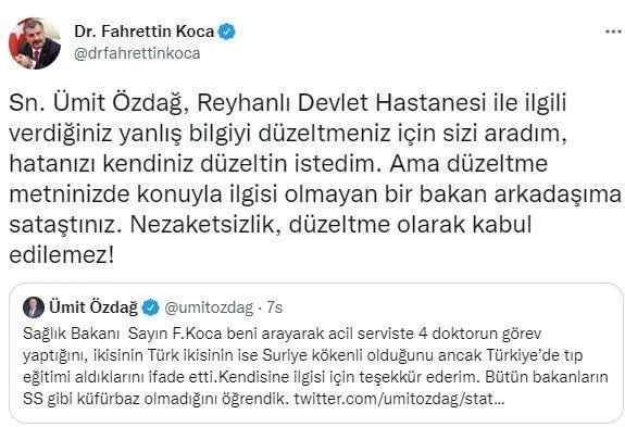 Sağlık Bakanı Fahrettin Koca'dan faşist Ümit Özdağ'a çok sert sözler-3