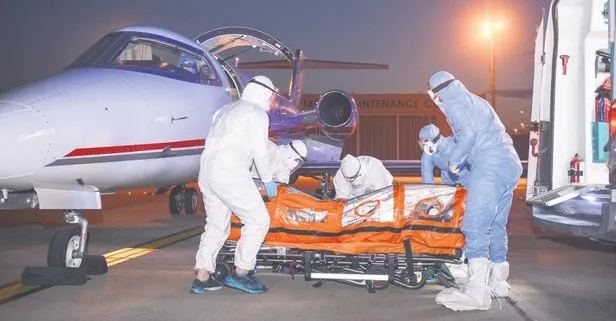 Sudan’da coronavirüs teşhisi konulan Türk vatandaşı Hanefi Aydın Ambulans uçakla İstanbul’a getirildi