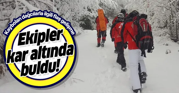 Uludağ'da ekipler kar altında bir ceset buldu