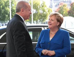 Başkan Erdoğan ve Angela Merkel görüşmesinden kareler