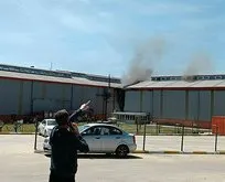 Tekirdağ’da korkutan fabrika yangını