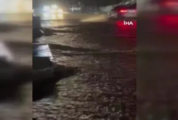 Bodrum'da isale hattı patladı, tonlarca içme suyu yola aktı