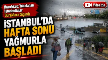 İstanbul'da sağanak etkili oldu