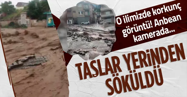 Son dakika: Manisa Saruhanlı'da sağanak yağış sonrası su baskınları yaşandı