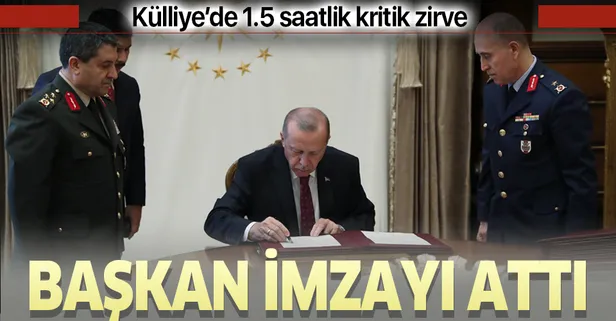 Son dakika: Başkan Erdoğan, YAŞ kararlarını onayladı