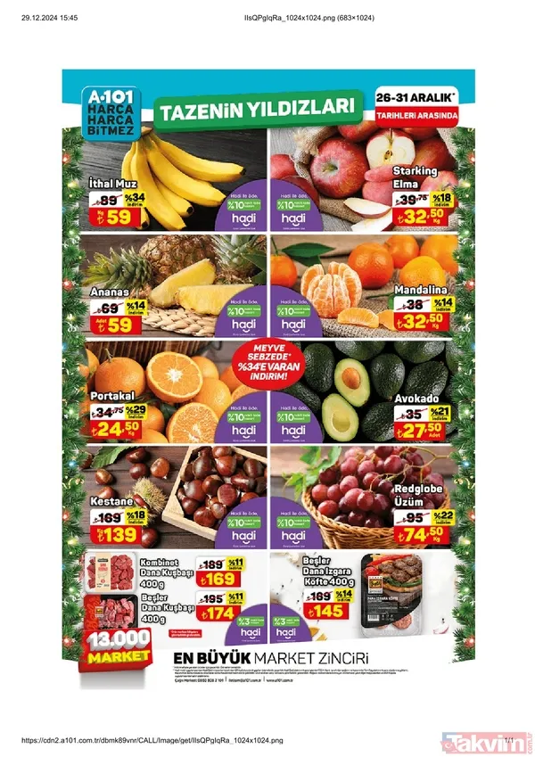 A101 28 Aralık-3 Ocak İNDİRİMİ! Bu hafta A101'de hangi ürünler var? - 6