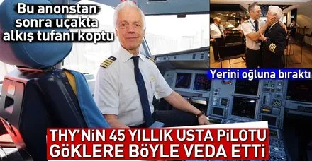 THY'nin 45 yıllık pilotu Kemal İnce emekli oldu