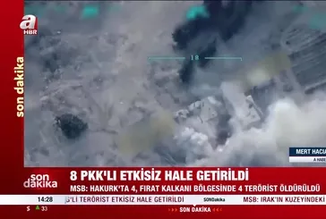 MSB DUYURDU! 8 PKK'lı etkisiz hale getirildi