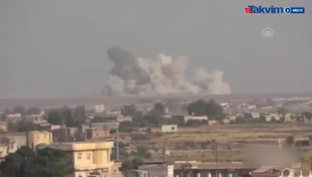 Son dakika Barış Pınarı Harekatı: Terör örgütü YPG/PKK'ya ait mühimmat depoları vuruldu | Videosunu izle