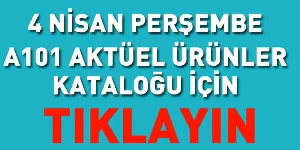 A101 4 Nisan Perşembe aktüel ürünler kataloğu! Bu hafta A101'de hangi ürünler indirimli? 2019-1