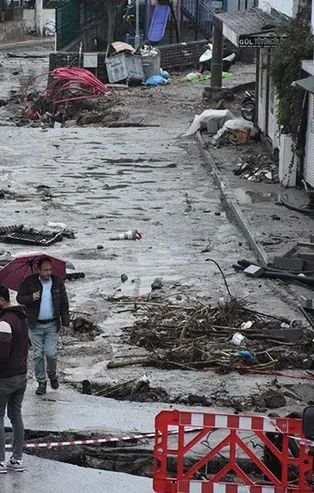 Sel felaketi sonrası Bodrum!
